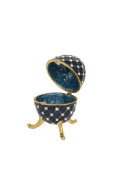 Blue Egg Trinket Box Trinket Boxes Foxyavenue UK